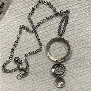 Silpada hammered sterling silver necklace